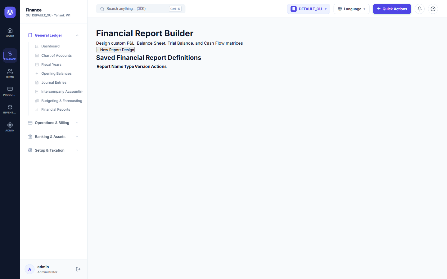 مصمم التقارير في NileByte ERP